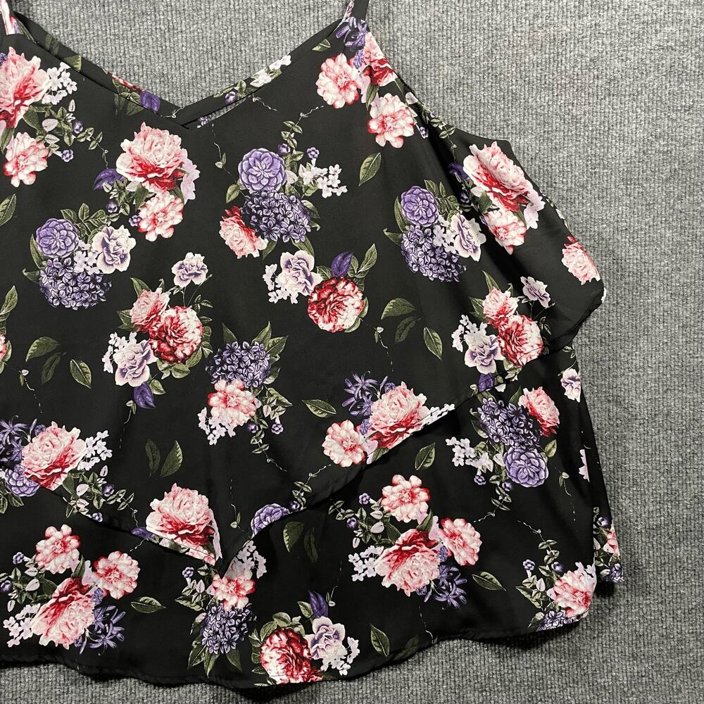 Torrid Tank Top Women's 1 Floral AOP Strappy Casual Adjustable - Picture 2 of 9